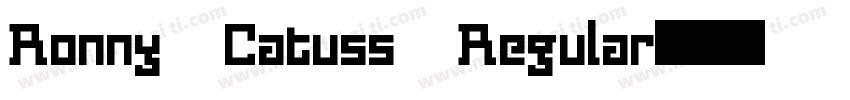 Ronny Catuss Regular字体转换